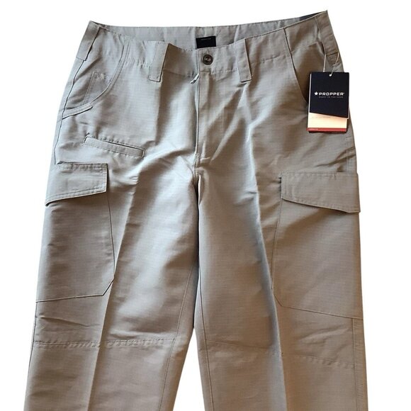 NWT Propper Womens Edgetec Tac Pant Cargo Snap Size 12L Gray High-Rise - Picture 3 of 12